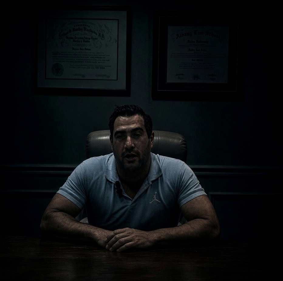 Matt Mobilia in a darkened office